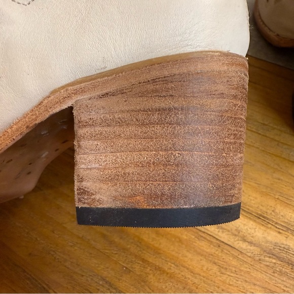 Freebird Quinn Open Toe Strappy Buckles Cream Sandal Booties Size 6 - Picture 9 of 10